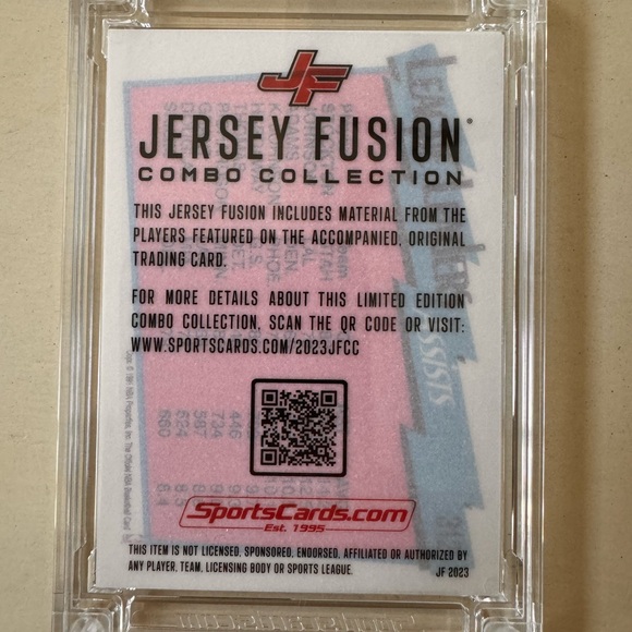 2023 Jersey Fusion Magic Johnson John Stockton Assists Leaders Jersey Patch /10 - Picture 2 of 3